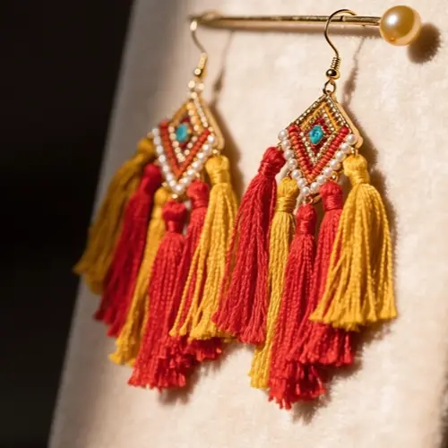 波西米亞流蘇耳環