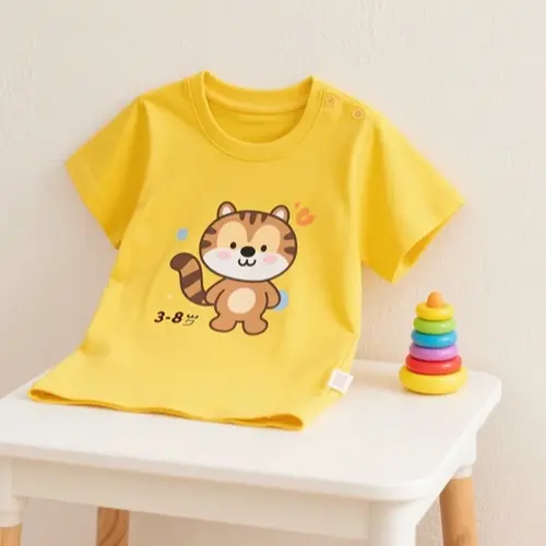 卡通圖案 T 恤（3–8 歲）